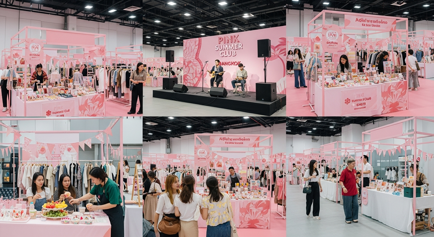 Pink*Summer*Club: Арт-маркет в стиле "Розового отеля" в Бангкоке