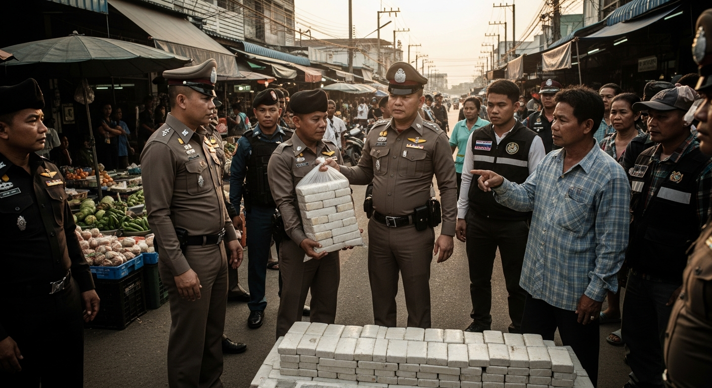 Полиция Таиланда изъяла 8 миллионов таблеток метамфетамина в провинции Пхрэ