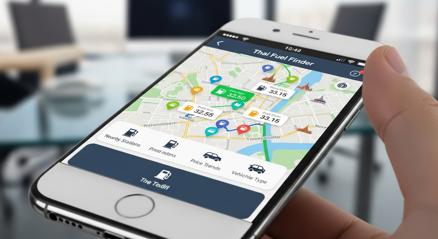 Приложение 'Pump Radar' поможет водителям искать бензин в Таиланде