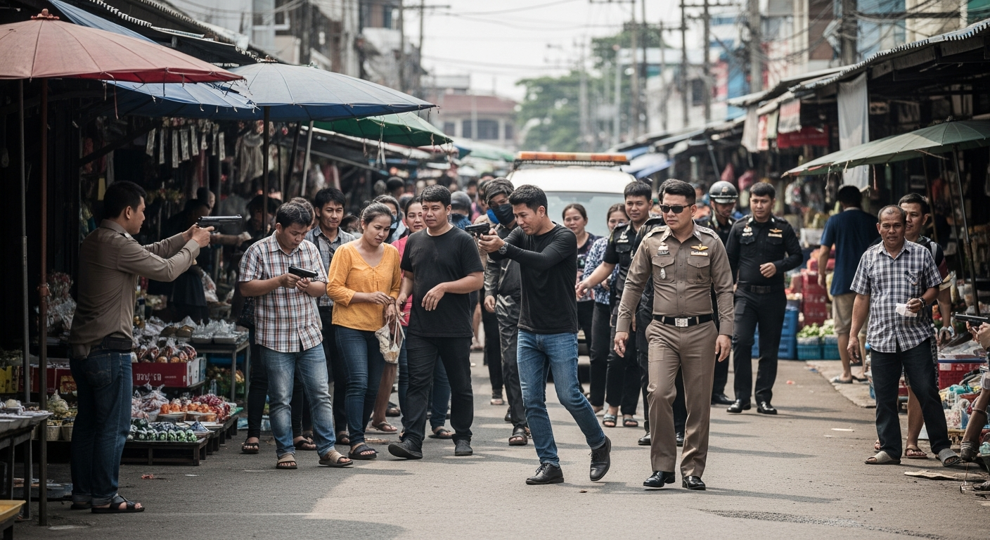 Перестрелка в Пхетчабури: один человек погиб в результате бандитской разборки