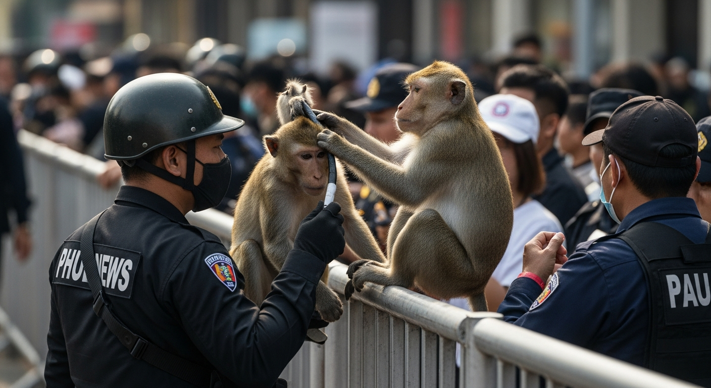 Власти Бангкока решают, как ограничить столкновения с макаками
