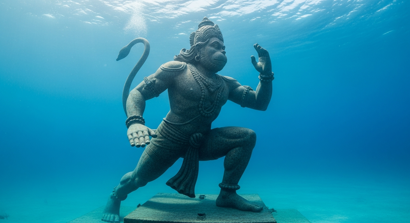 Подводная скульптура Ханумана установлена у острова Рача Яй