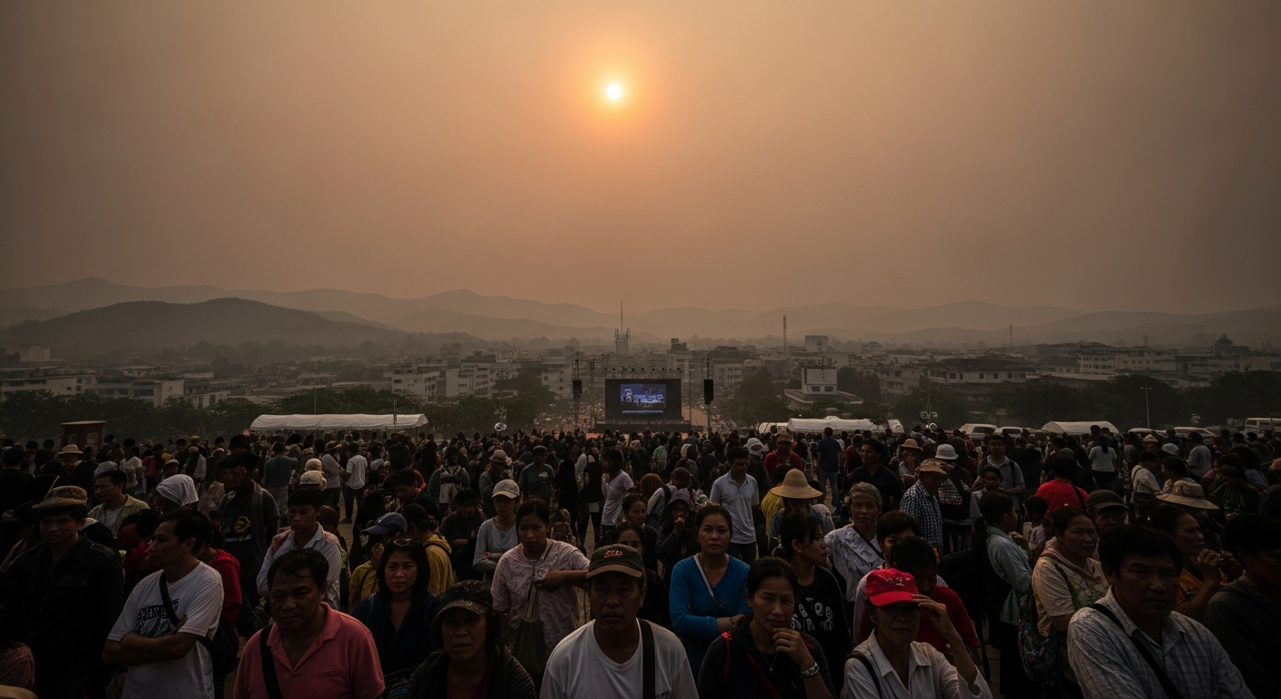 Чианграй задыхается от смога и изнуряющей жары