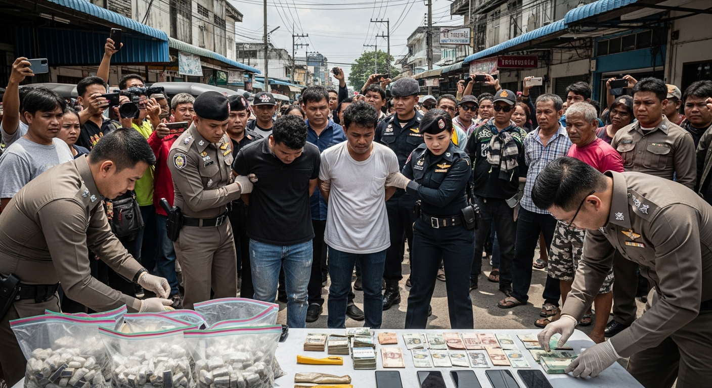 Полиция Таиланда задержала 19-летнего парня с 8 миллионами таблеток метамфетамина