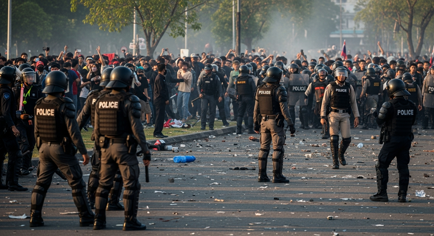 Подростковые банды устроили столкновение с взрывпакетами в парке Кората