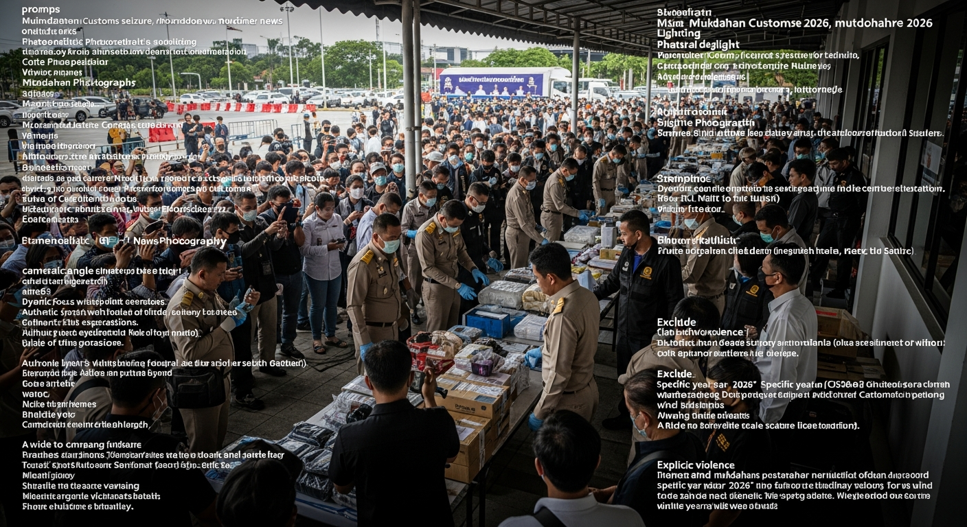 Таможня Мукдахана конфисковала 60 000 контрафактных предметов роскоши на сумму более 40 млн бат