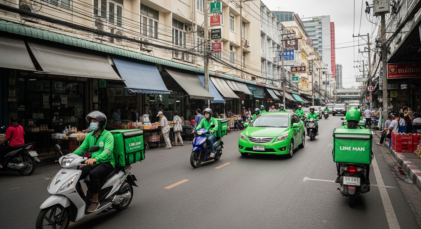 Line Man Wongnai рассматривает введение доплат за доставку из-за роста цен на топливо
