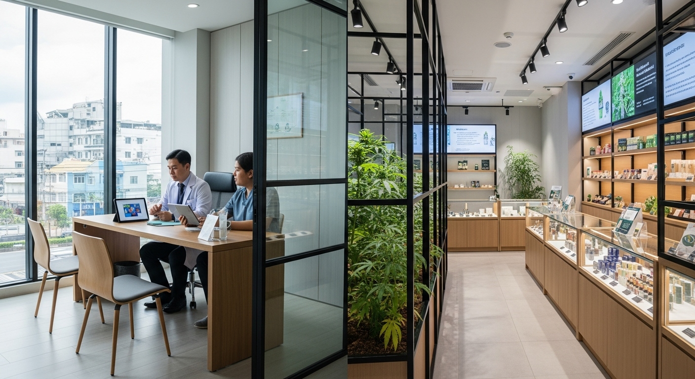 Таиланд переводит магазины каннабиса в медицинские клиники