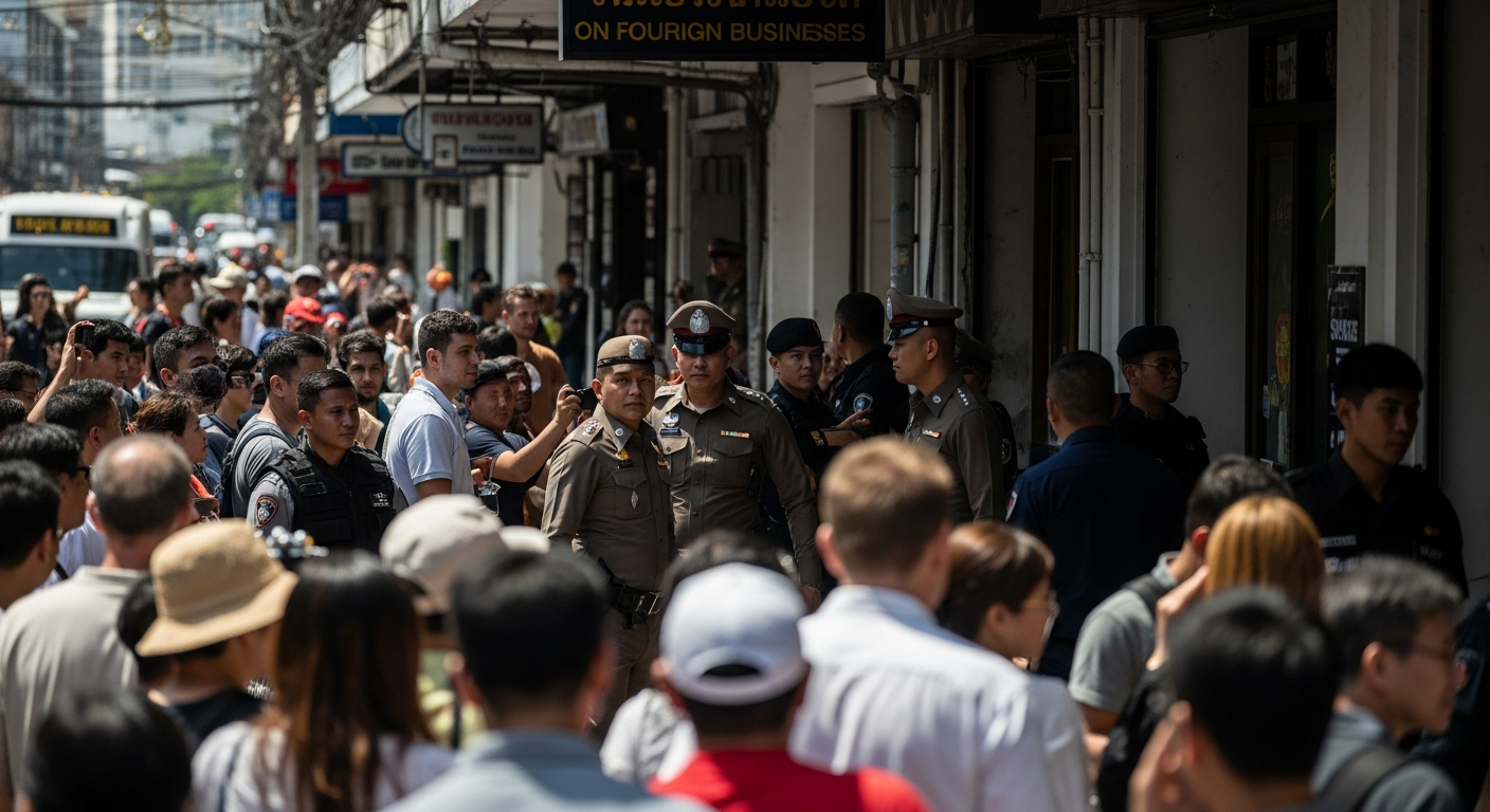 Полиция Пхукета провела рейды по «номѝнантским» бизнесам, управляемым иностранцами