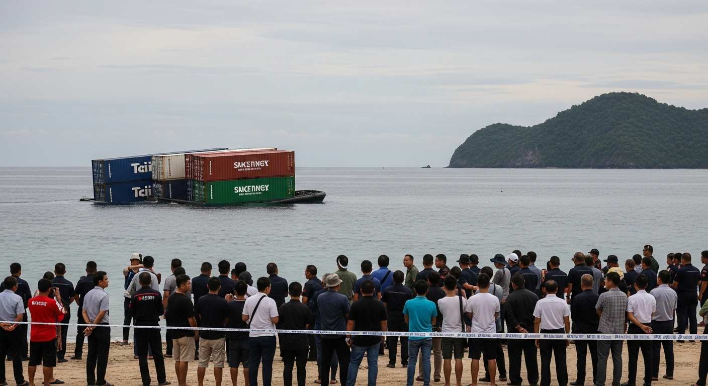 В районе Симиланских островов замечены дрейфующие контейнеры