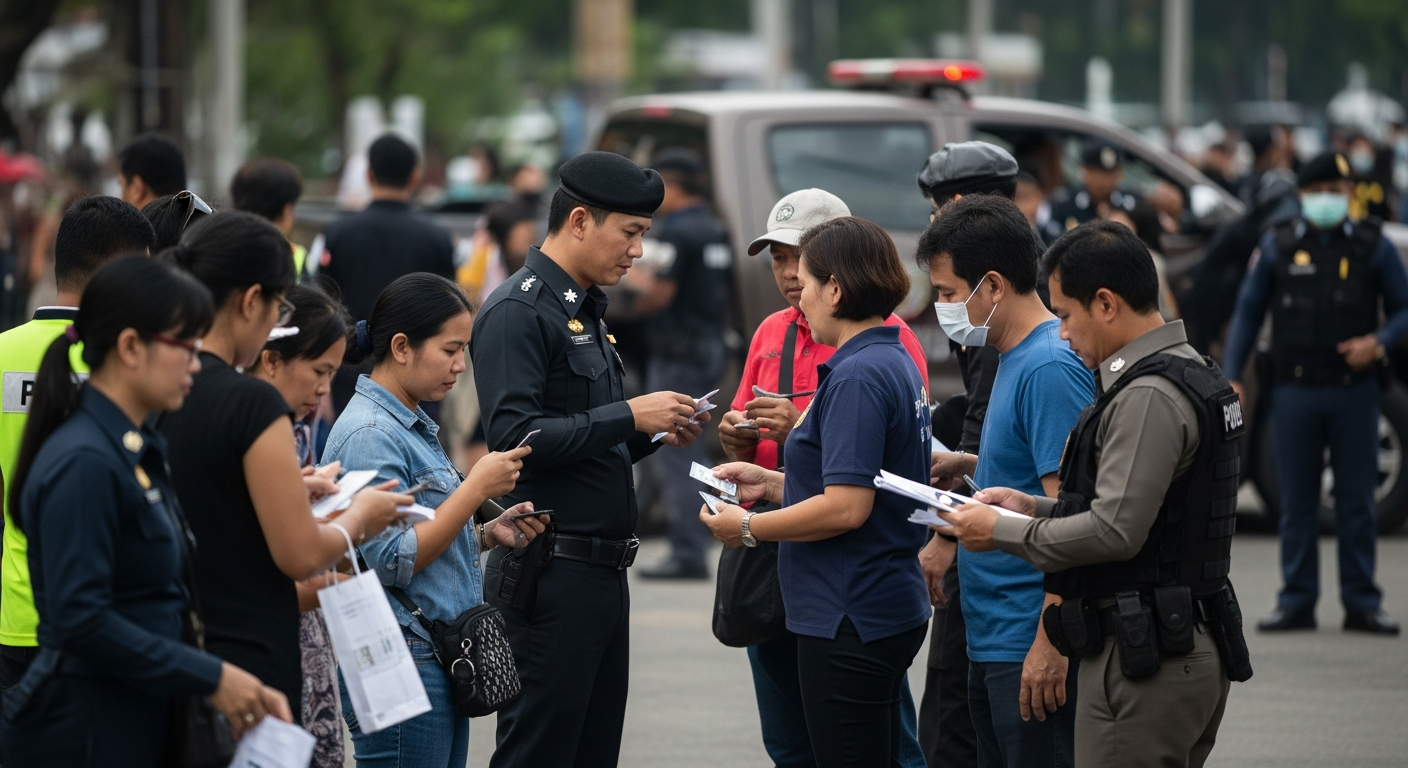 14 человек дали положительный результат на наркотики в ходе операции на контрольно-пропускном пункте в Тхаланге