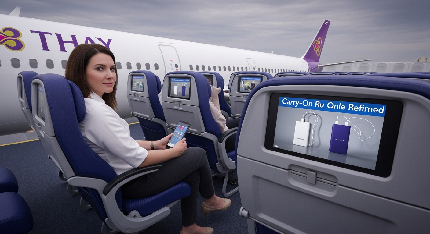 Thai Airways: Не более двух пауэрбанков на пассажира на борту