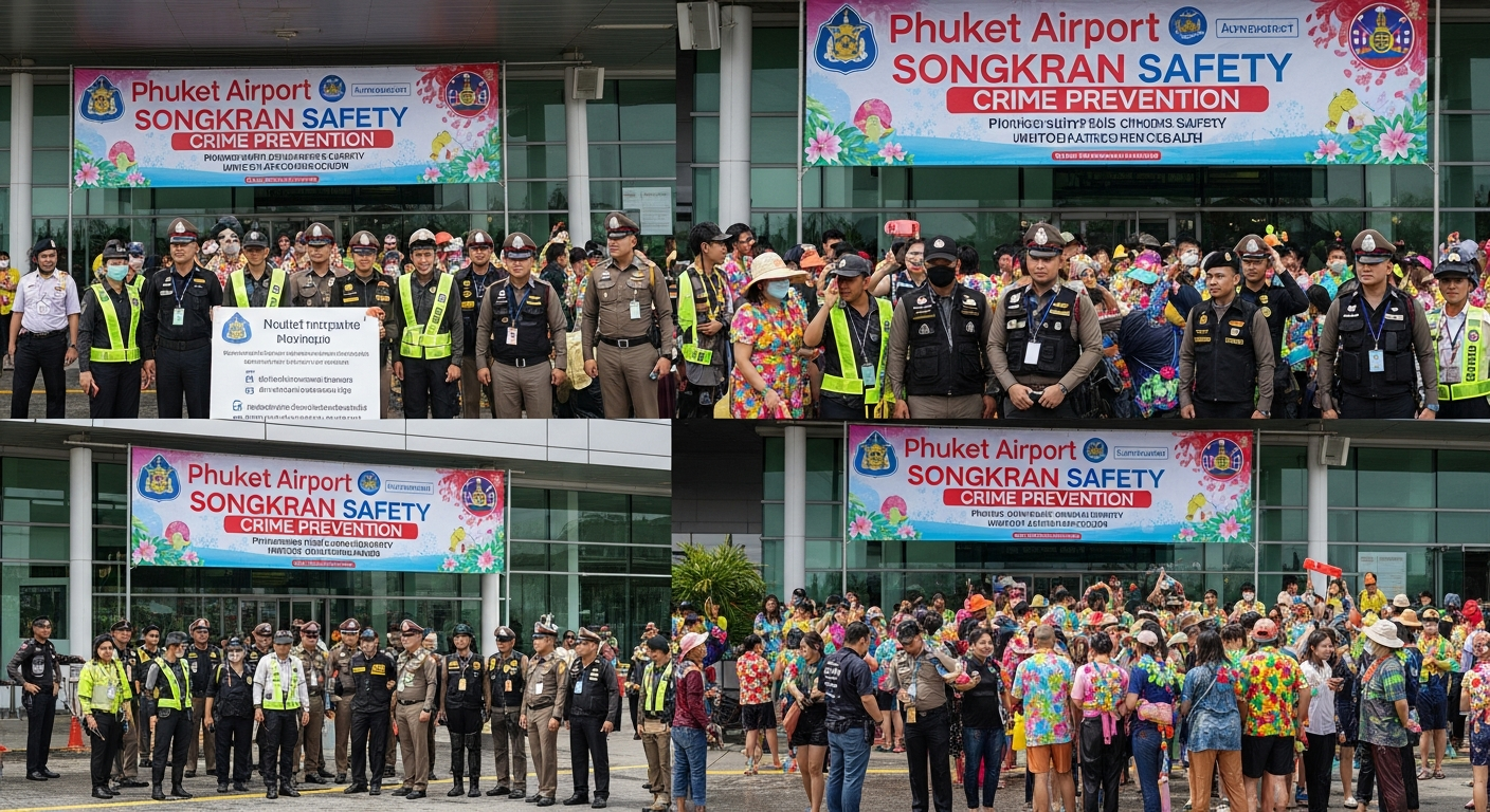 Аэропорт Пхукета усиливает меры безопасности к Сонгкрану
