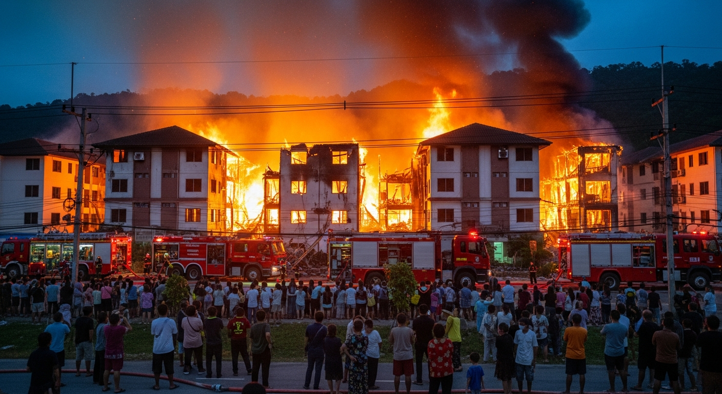 Пожар в жилом комплексе на Пхукете: пострадавших нет