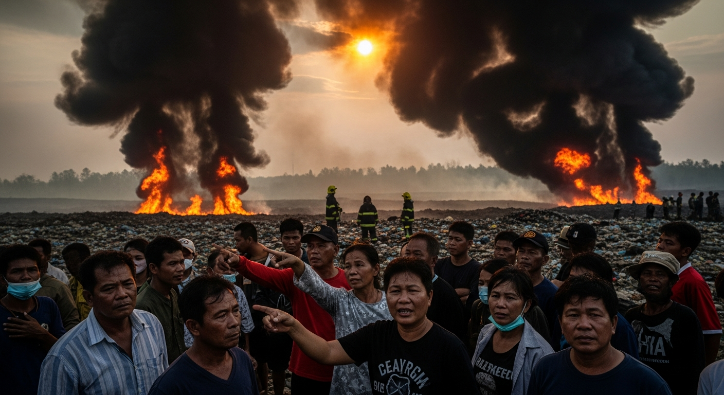 Жителей Пхукета предупредили о дыме с мусорного полигона