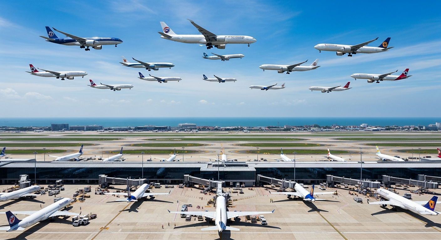 Aerothai прогнозирует более 2500 рейсов в день во время Сонгкрана
