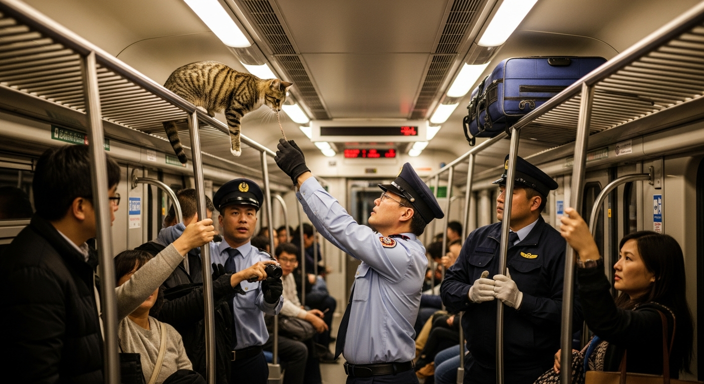Кот стал причиной 7-часовой задержки поезда в Таиланде