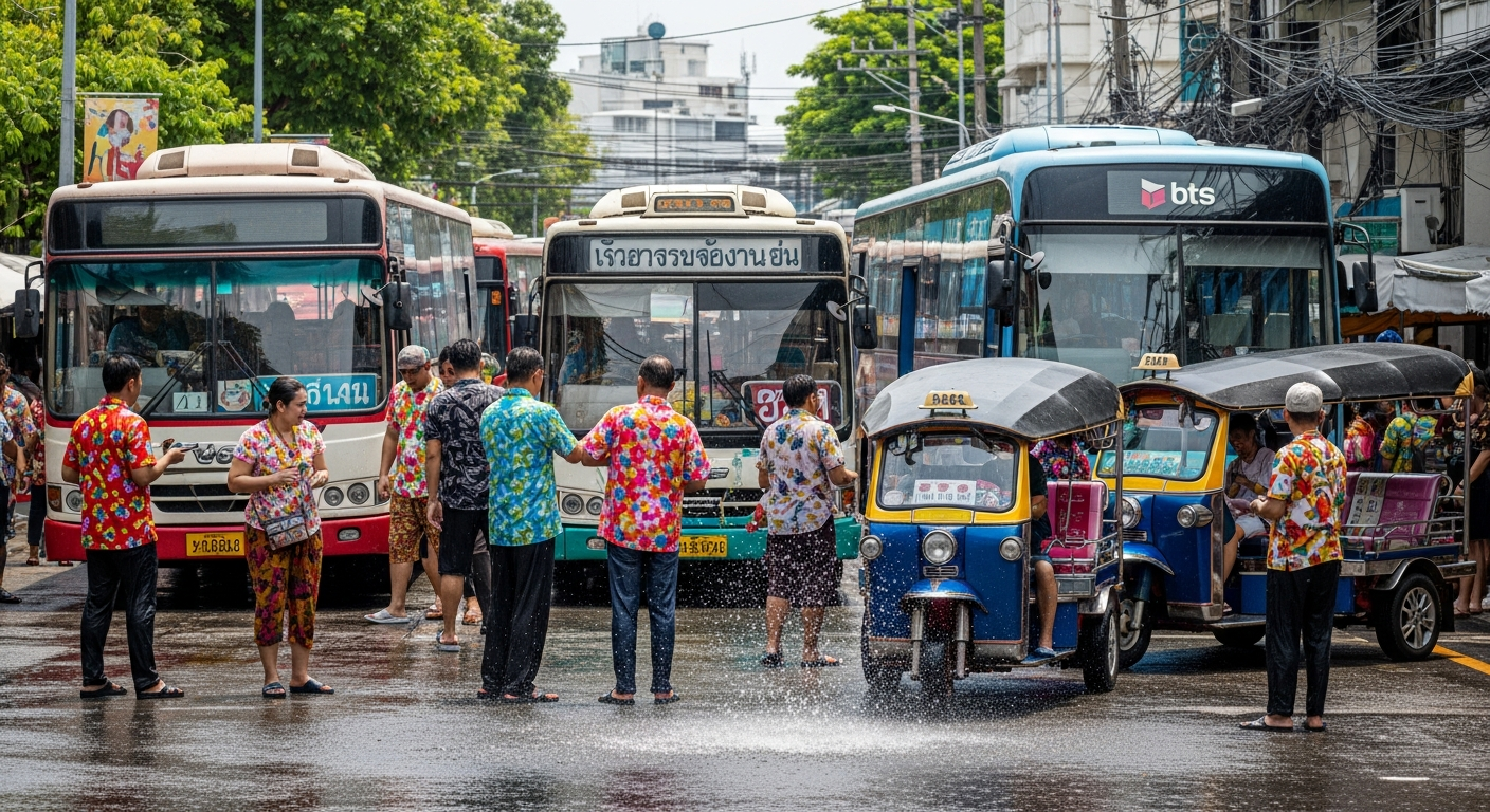 Более 10 миллионов поездок на общественном транспорте за первые четыре дня Сонгкрана