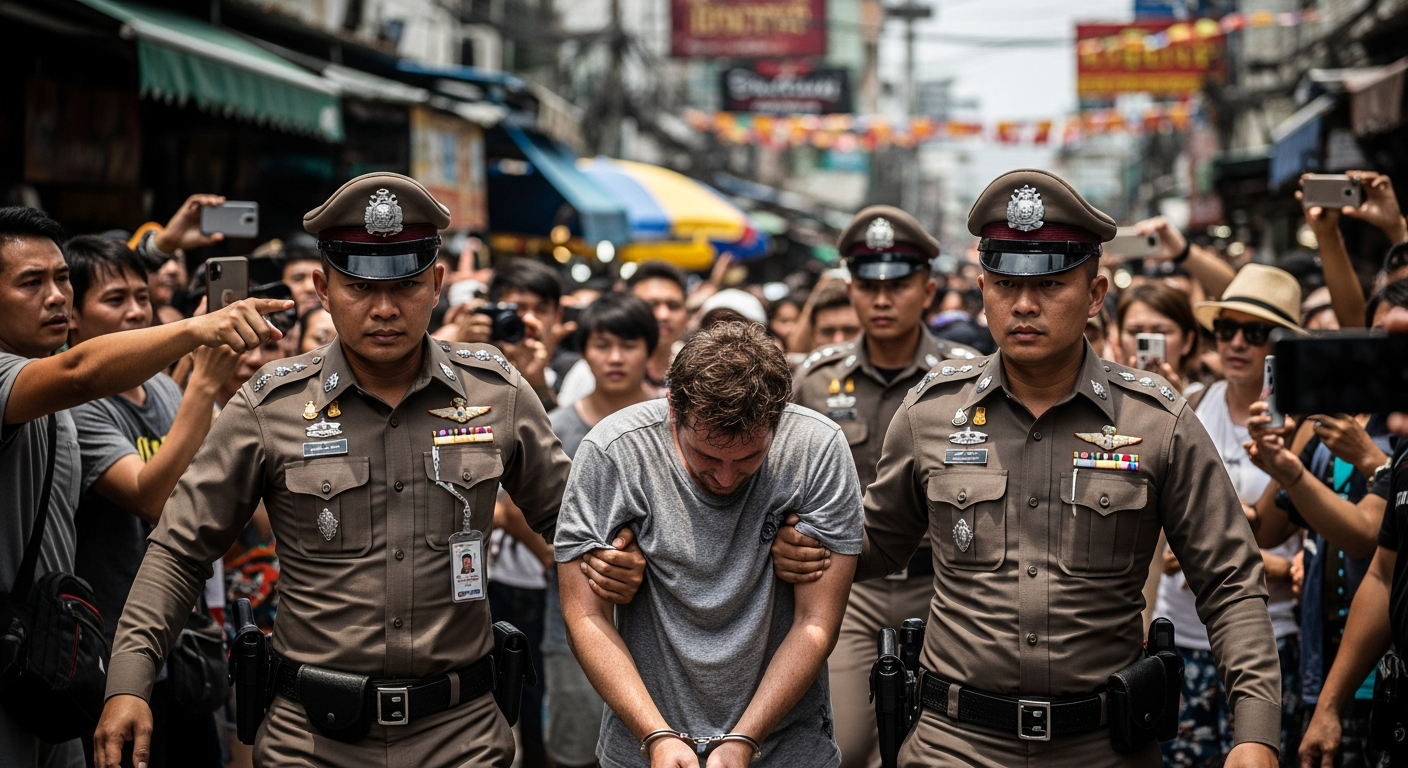 Турист арестован на Пхукете за граффити на кладбище