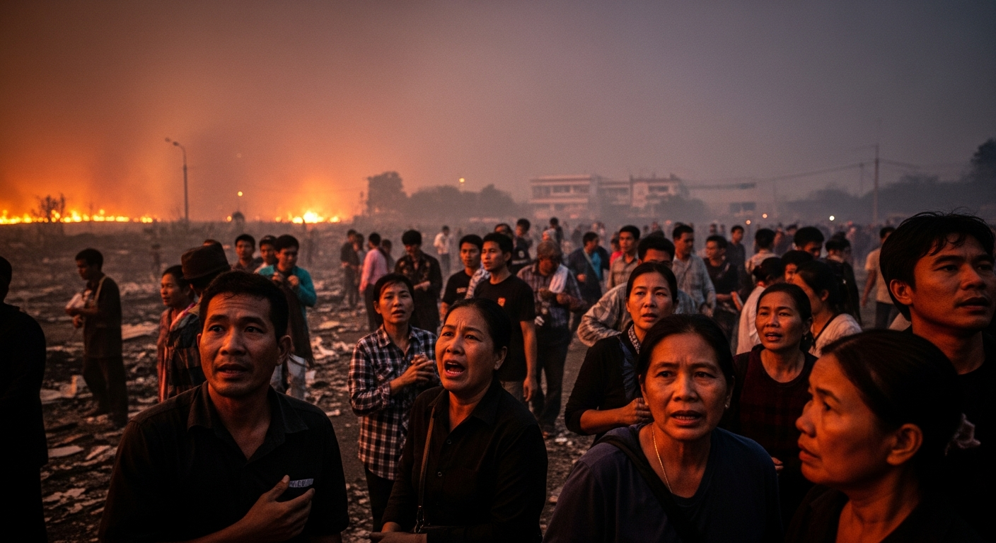 Сильная жара вызвала волну лесных и бытовых пожаров в Накхон Ратчасиме