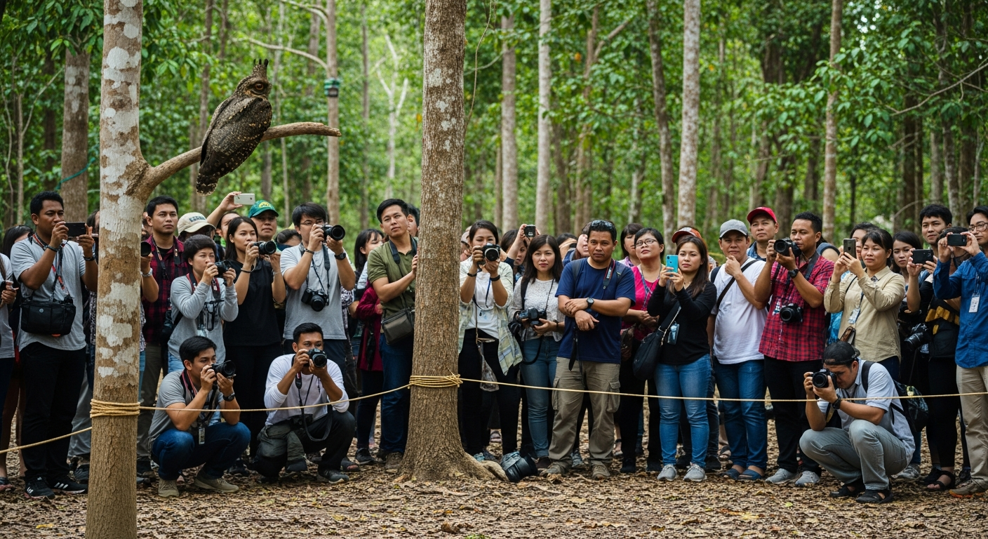 Редкая птица замечена в Таиланде впервые за 30 лет