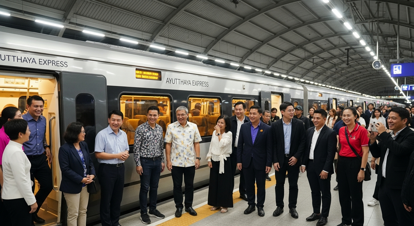 Новый пригородный поезд в Аюттхаю вызвал неоднозначную реакцию