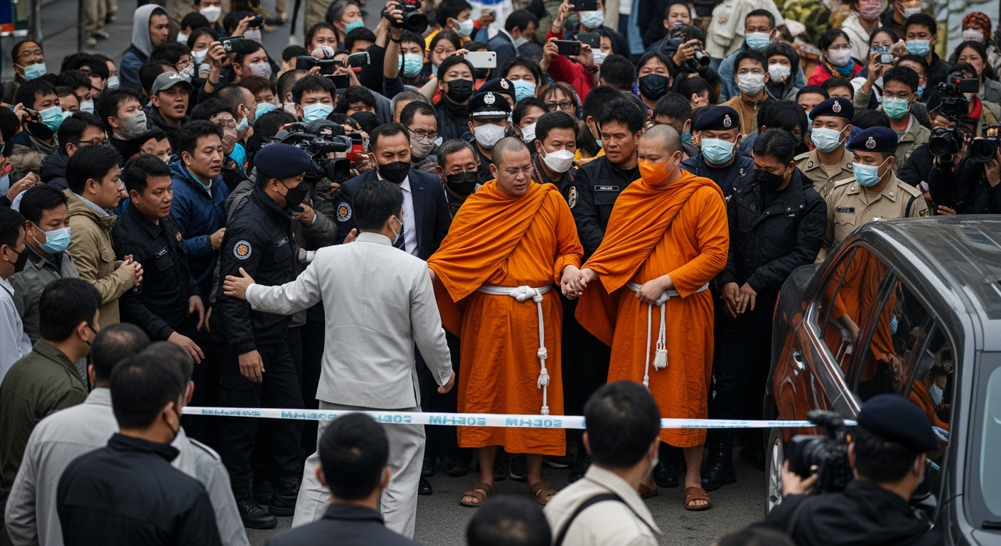 В Таиланде расследуют инцидент с людьми в одежде монахов, предположительно распивавшими алкоголь