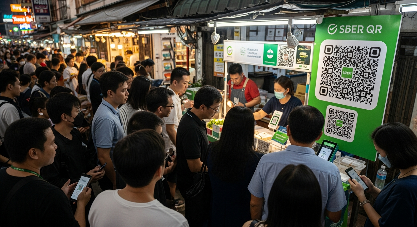 Сбер упростил оплату покупок в Таиланде по QR-коду