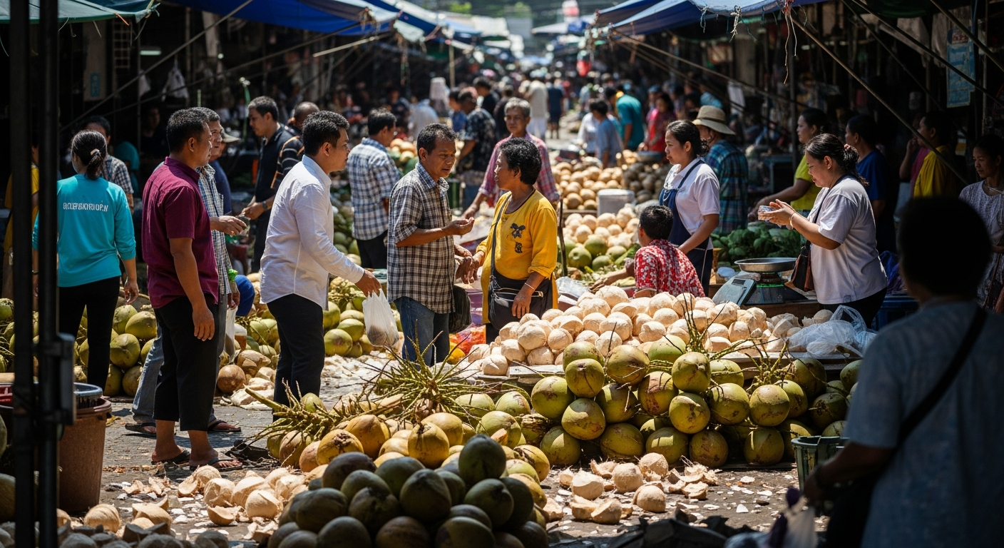 Власти Таиланда борются с манипуляциями на рынке ароматных кокосов