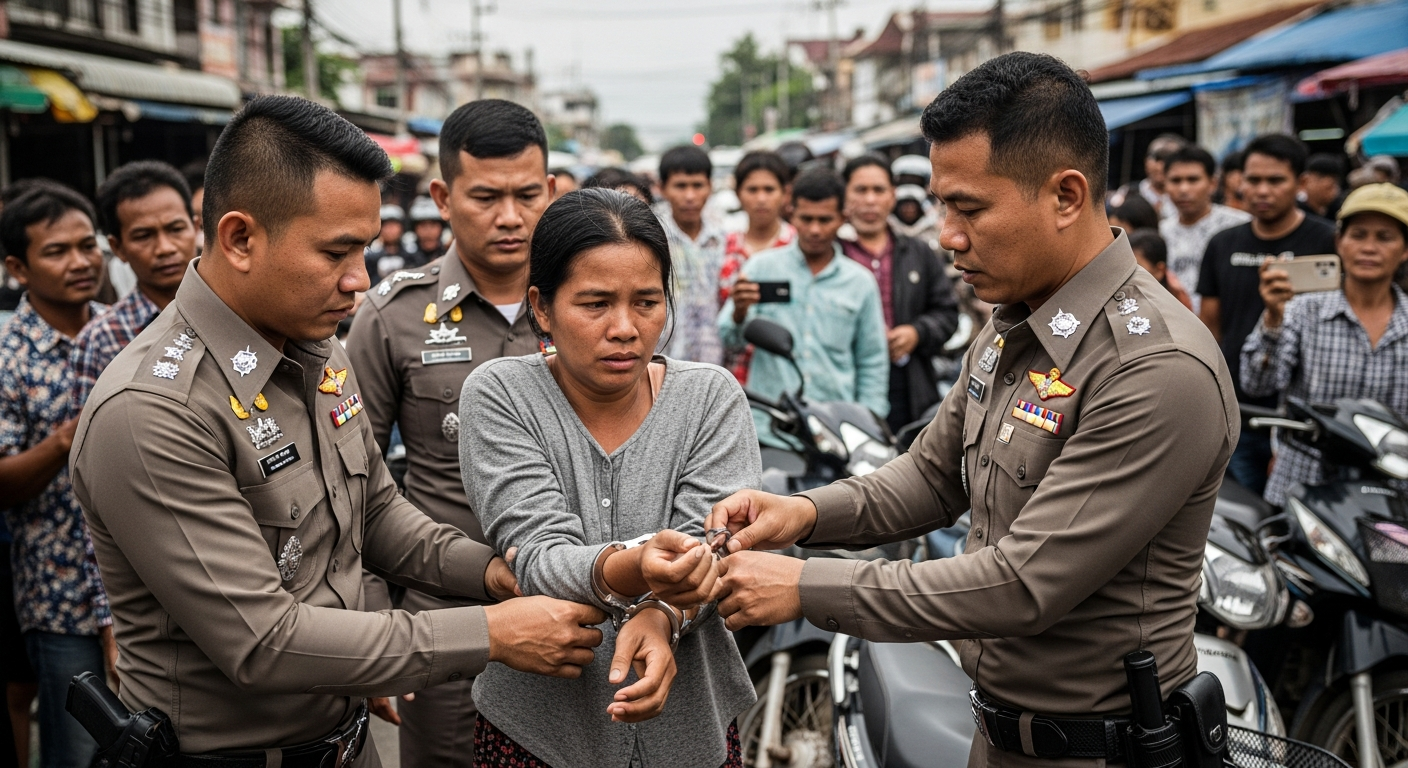 В Таиланде задержана гражданка Камбоджи за работу без документов и с просроченным паспортом