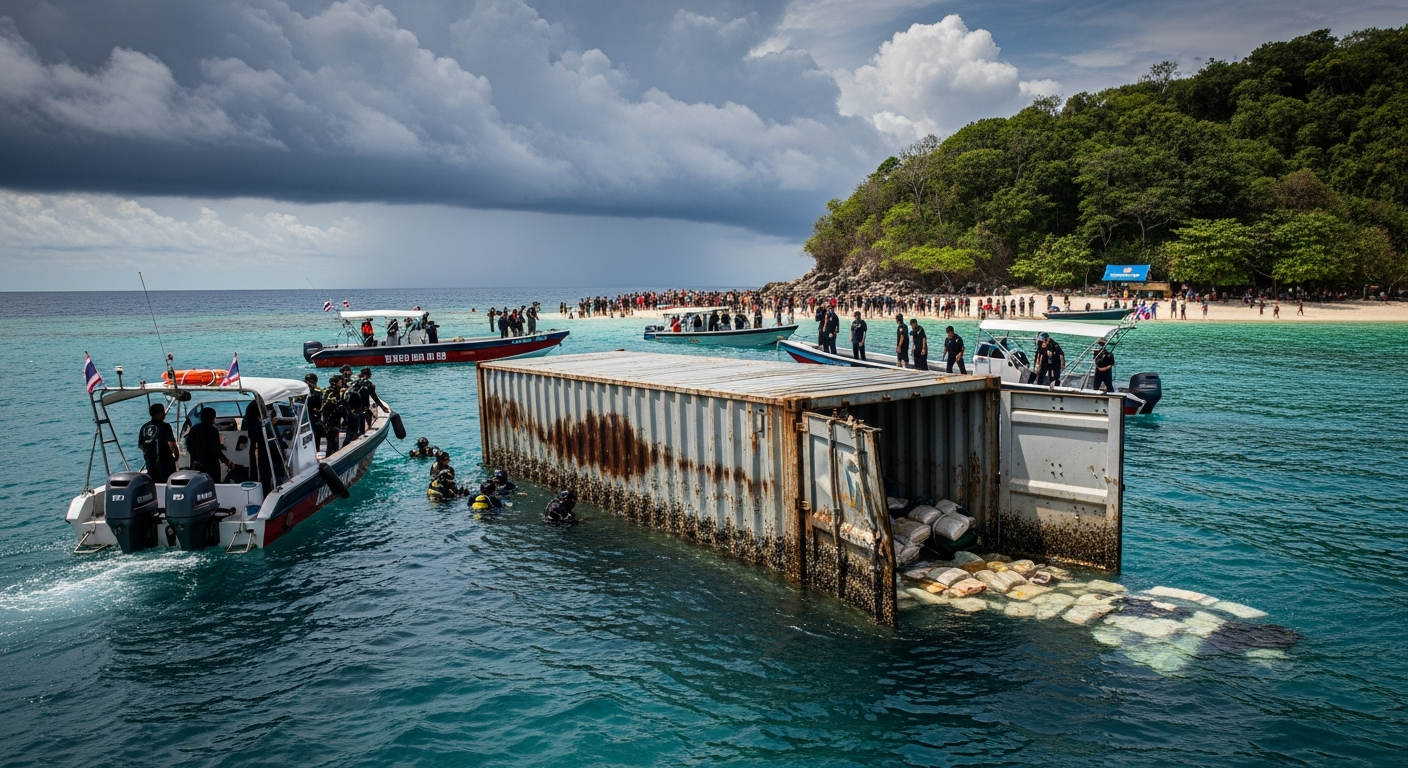 Предупреждение о дрейфующем контейнере возле островов Симилан