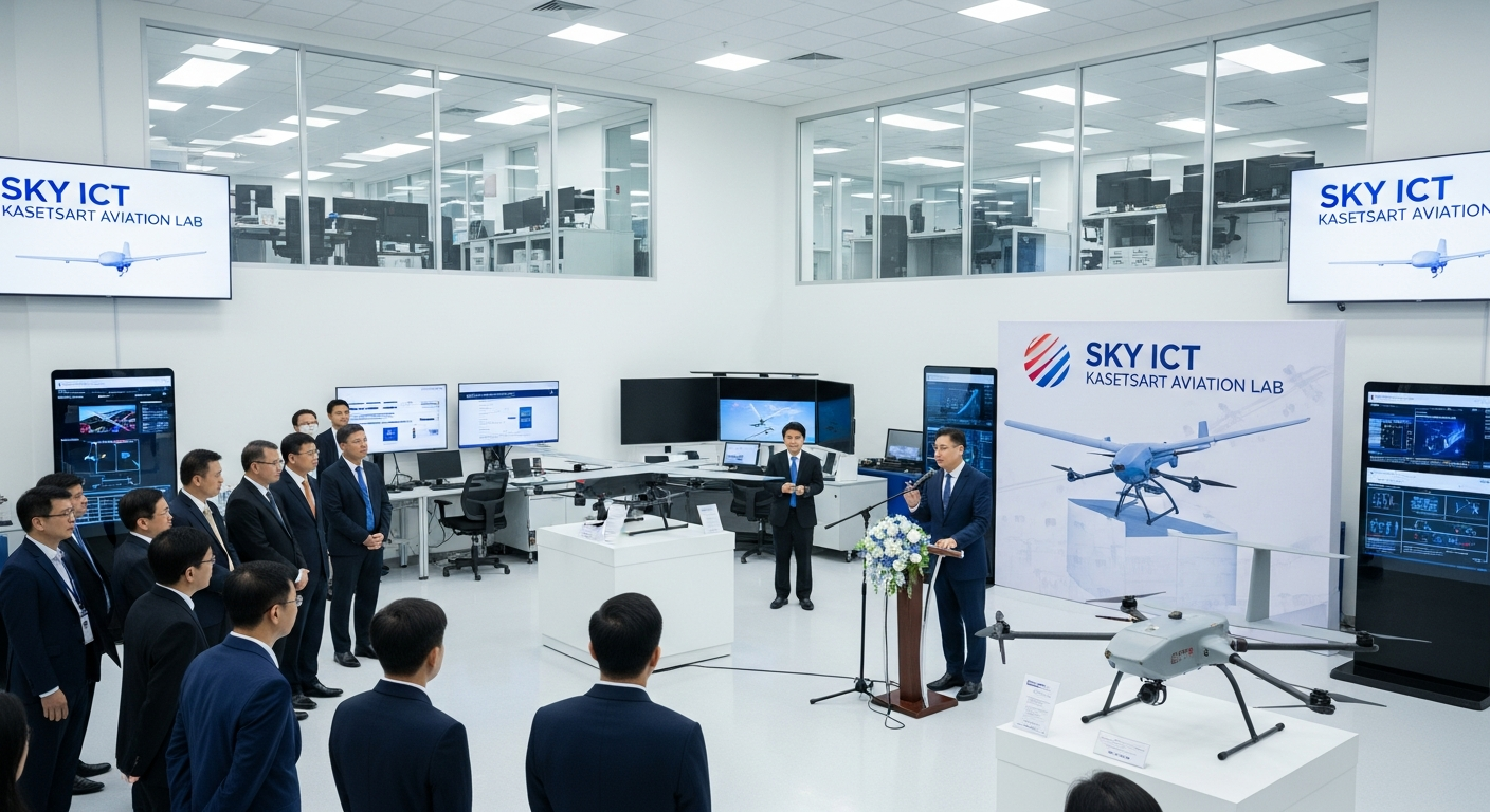 Sky ICT и Университет Касетсарт открыли лабораторию авиационных технологий