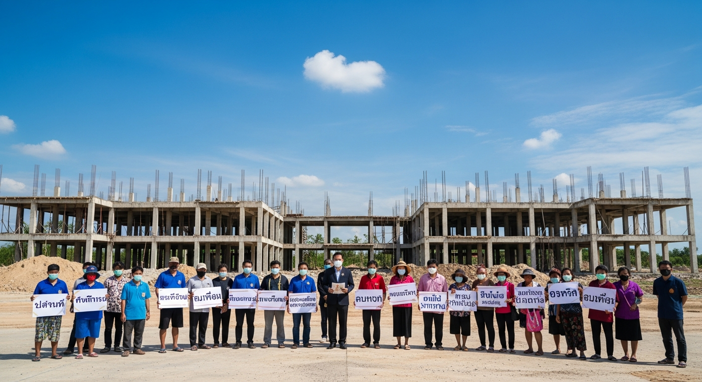 Подрядчика в провинции Пхрэ внесут в черный список за срыв строительства госкомплекса