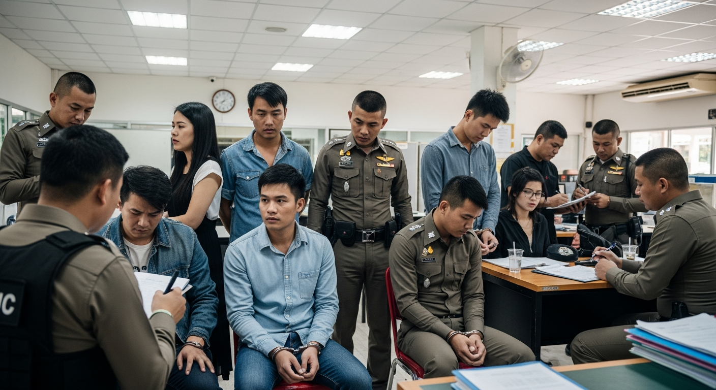 В Канчанабури задержаны 7 граждан Китая за незаконное пересечение границы