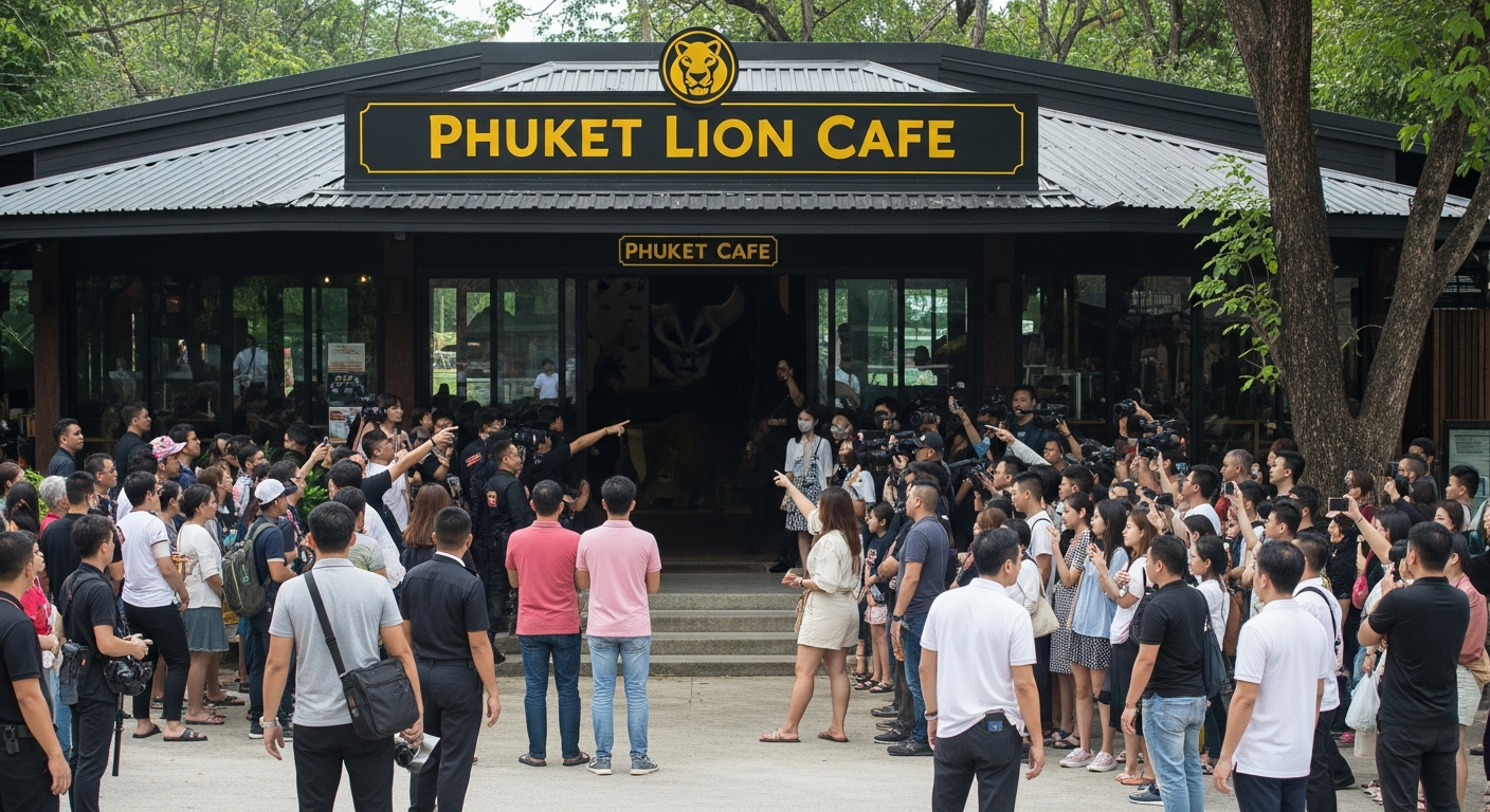 Кафе со львами на Пхукете работает легально и соответствует нормам содержания животных