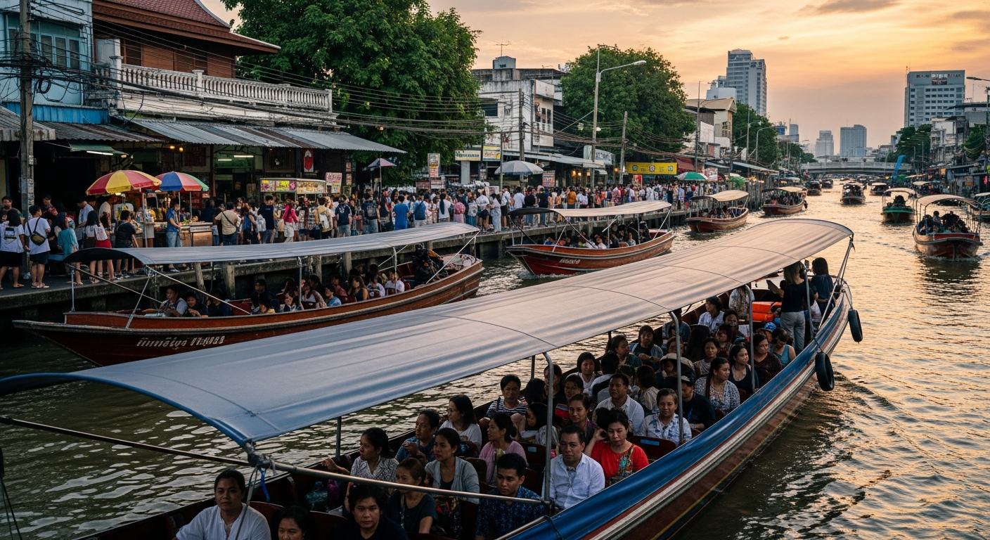 Стоимость проезда на лодках по каналу Саен Саеп в Бангкоке вырастет на 1 бат