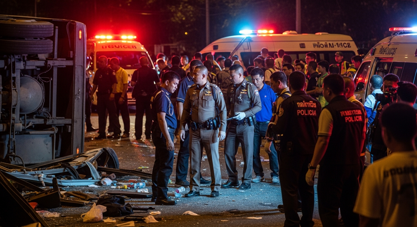 Водителю автобуса на Пхукете грозит до 10 лет тюрьмы за смертельное ДТП с россиянами