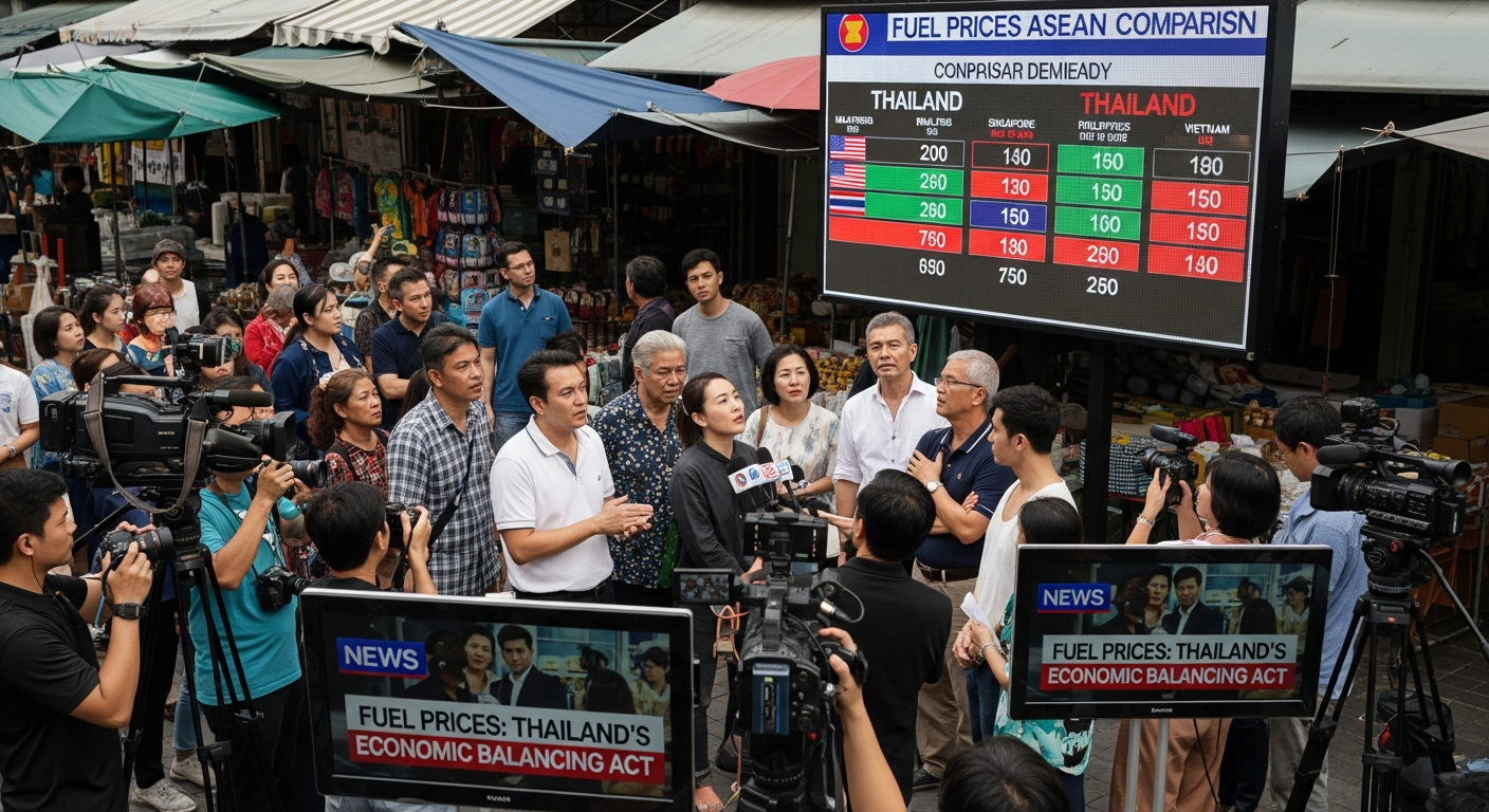 Цены на бензин и дизель в Таиланде: сравнение с соседними странами АСЕАН