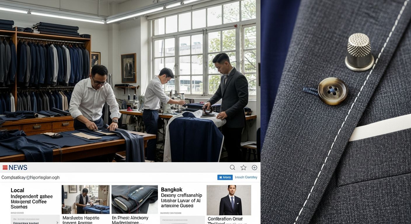 Class Bespoke Tailor: Индивидуальный пошив одежды с доставкой и примеркой на дому в Бангкоке